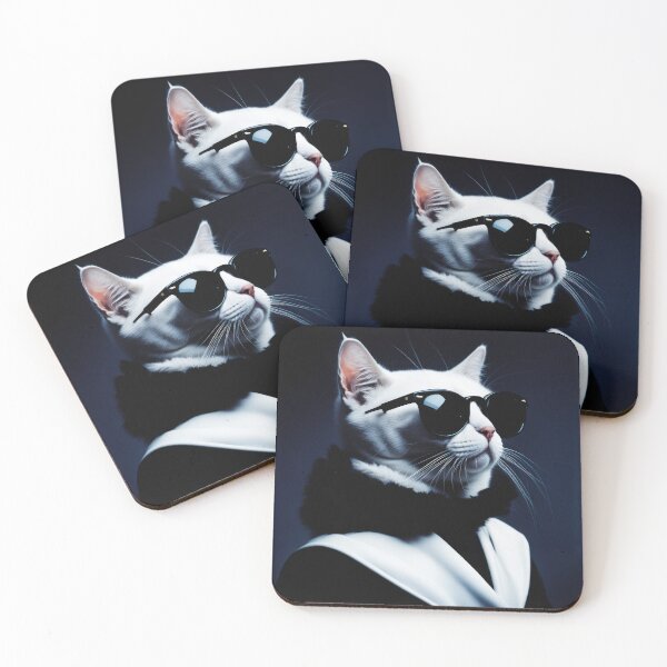 Item preview, Anthropomorphic Cat Collection - Domestic Shorthair #68 White Cat designed and sold by elektronen.