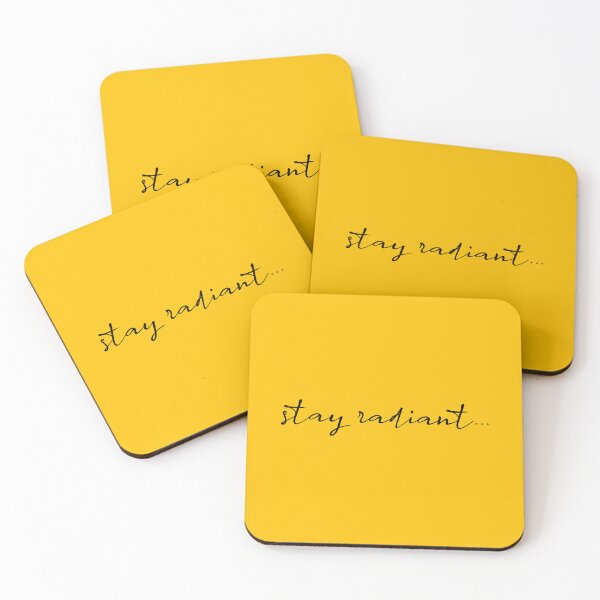 Item preview, Stay Radiant Positive Inspirational Quote designed and sold by BelloniArtShop.