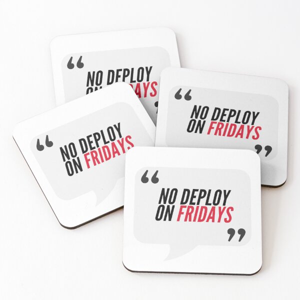 Item preview, No Deploy On Fridays - IT Humour designed and sold by freshdesign2023.