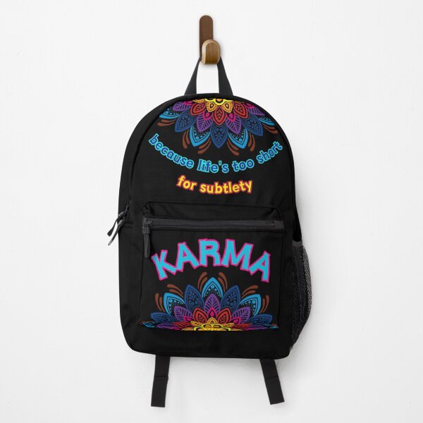 Item preview, Karma - because the life's too short for subtlety designed and sold by UnCoverDesign.
