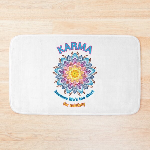 Item preview, Karma - because the life's too short for subtlety designed and sold by UnCoverDesign.
