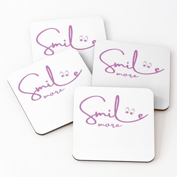Item preview, Smile more in blackberry purple designed and sold by ALLesROUNDER.