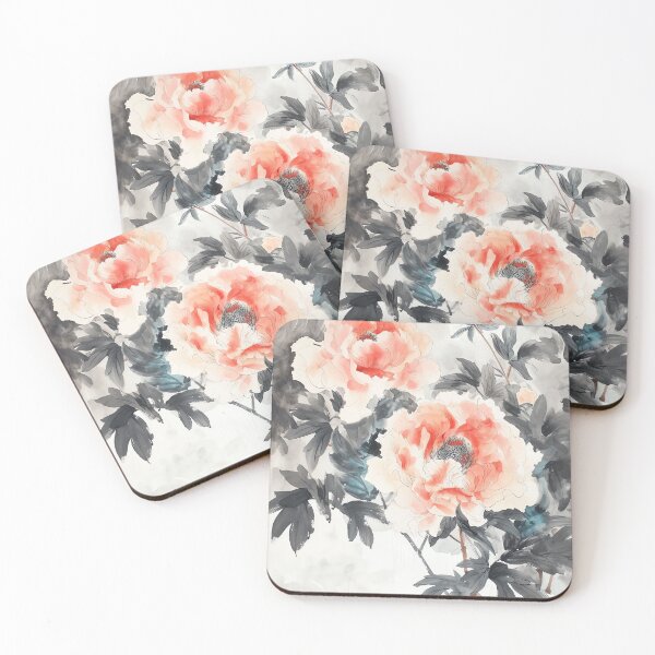 Item preview, Pink Peonies Watercolor Floral designed and sold by Peek-Designs.