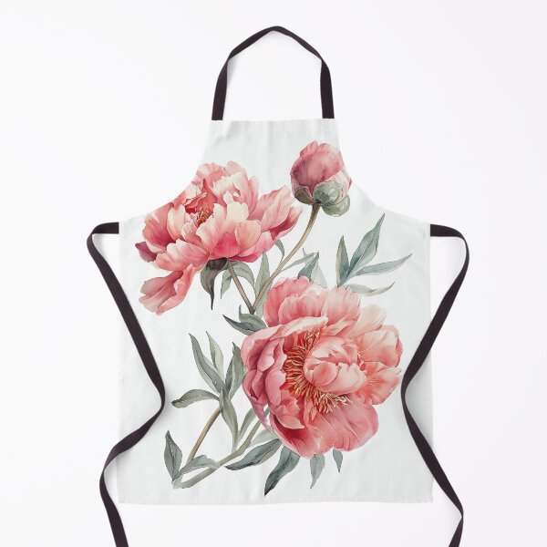 Item preview, Red Peonies Watercolor Floral designed and sold by Peek-Designs.