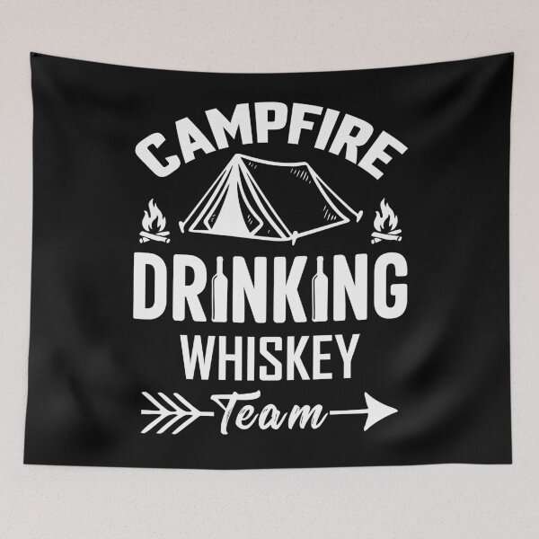 Item preview, Funny camping jokes and whiskey saying camper quotes humor designed and sold by Alexaltay.