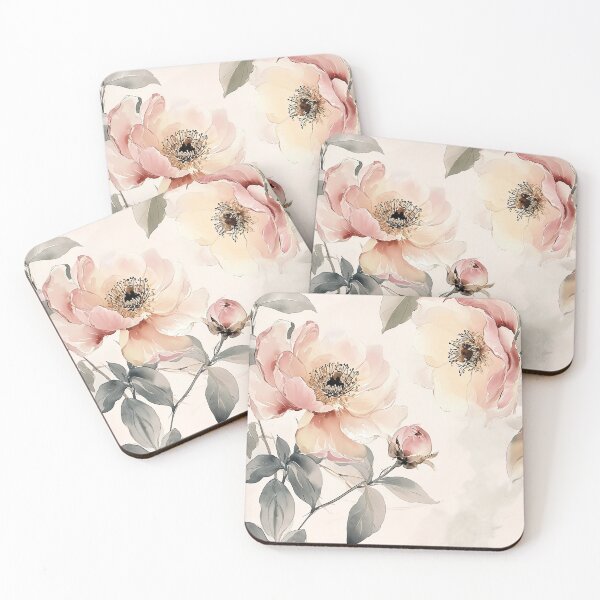 Item preview, Peonies Watercolor Floral  designed and sold by Peek-Designs.