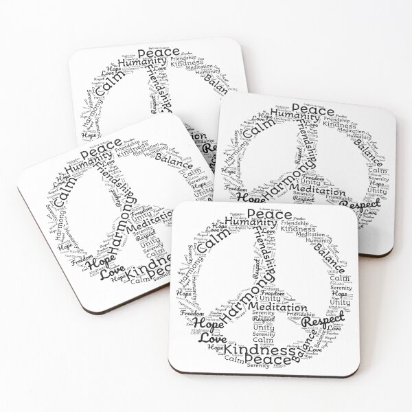 Item preview, Peace Symbol Word Cloud designed and sold by Delamoon.