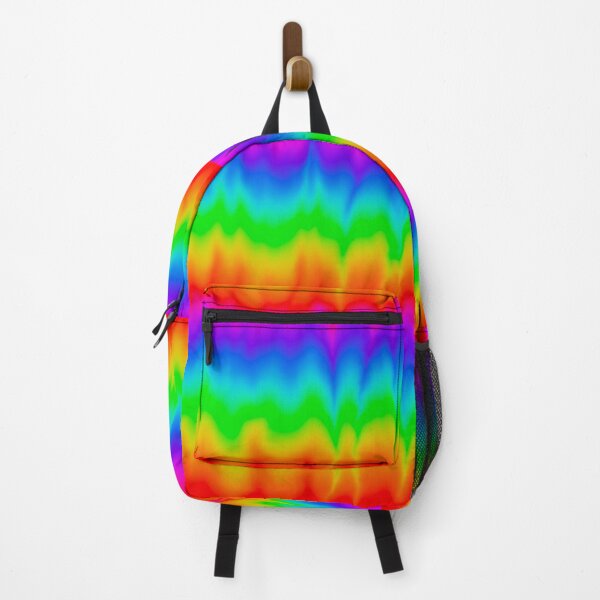 Item preview, Rainbow Bleed, abstract geometric wave pattern designed and sold by MayGreenAbgrall.