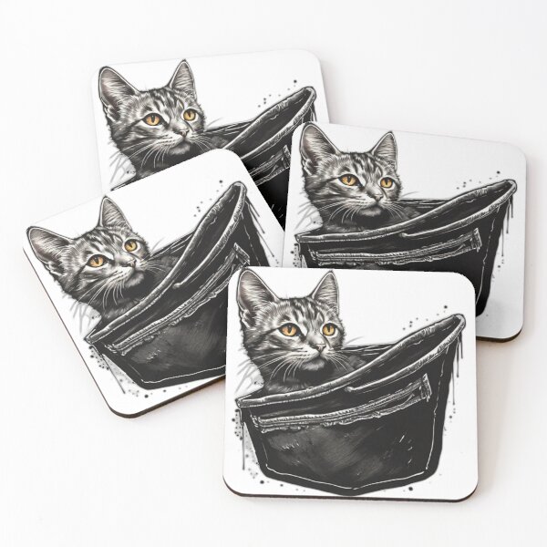 Item preview, cat in the pocket designed and sold by bonjourmadame4.