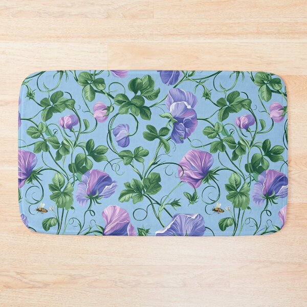 Item preview, Botanical Elegance Sweet Pea Seamless Pattern designed and sold by Sir Meow Meow.