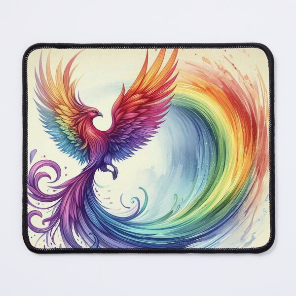 Item preview, Rainbow Phoenix designed and sold by Vkinsify.