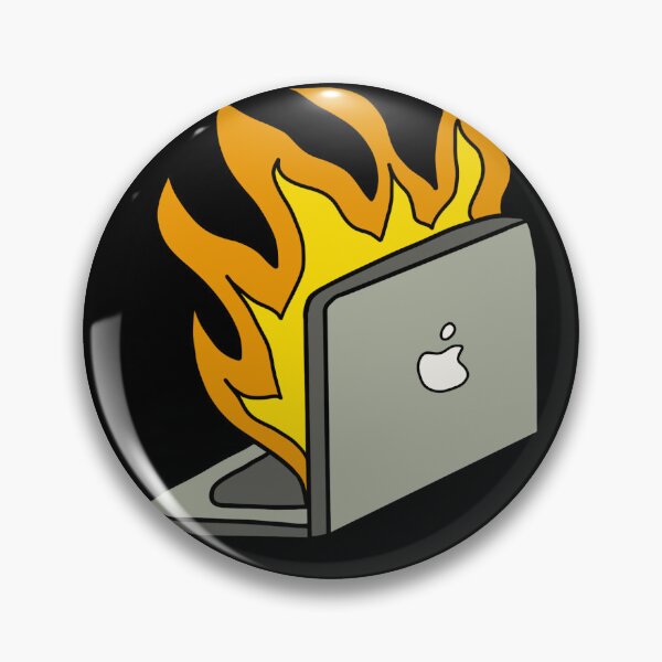Item preview, Burning Laptop comic art  designed and sold by thisisbluetiful.