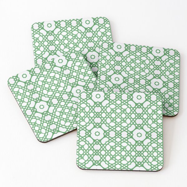 Item preview, Preppy green cane lattice designed and sold by SophieClimaArt.