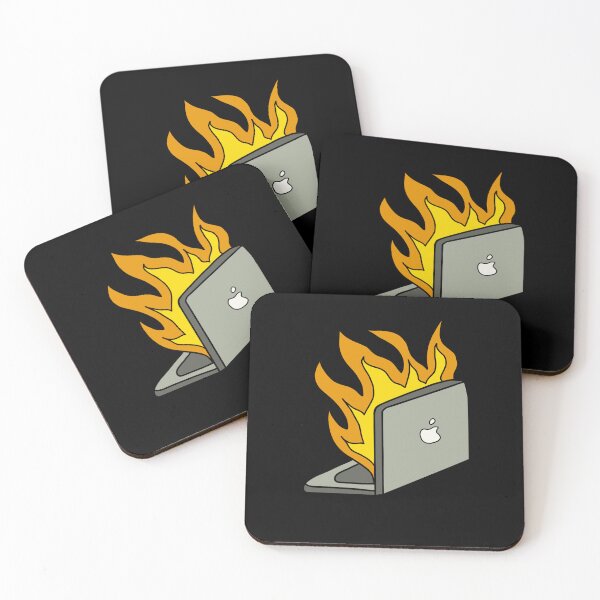 Item preview, Burning Laptop comic art  designed and sold by thisisbluetiful.