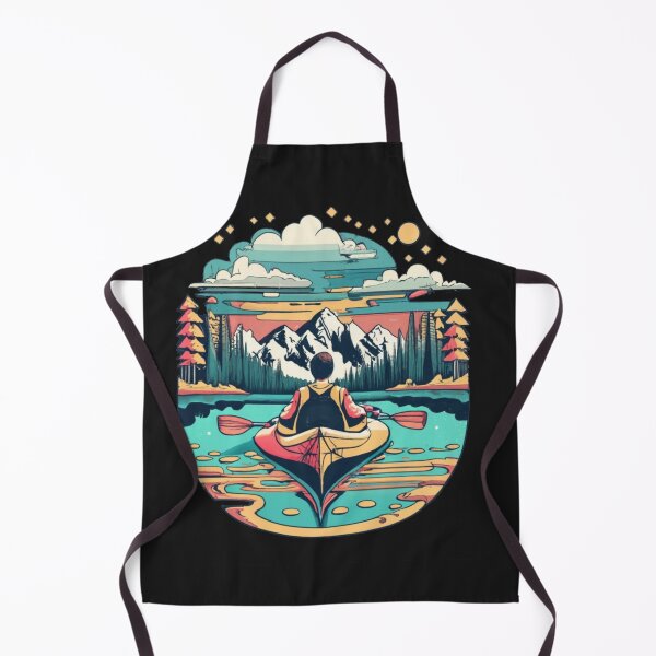 Item preview, Carefree kayak, forest and soaring mountains designed and sold by Pawel Oska.