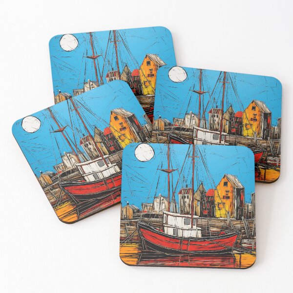 Item preview, Galveston island travel vintage colorful anime graphics designed and sold by wonderfulpark.