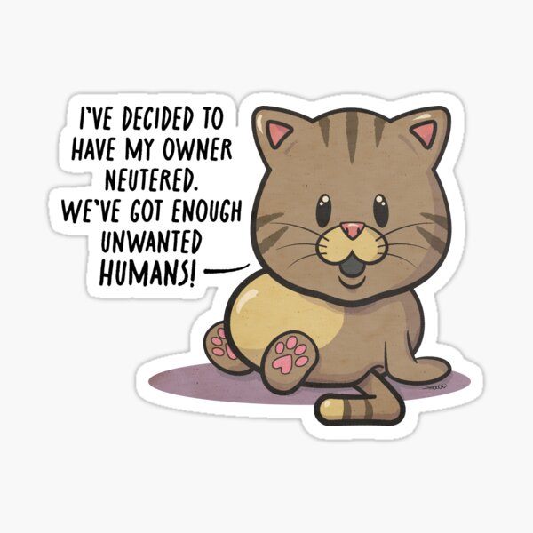 Neutered... Sticker
