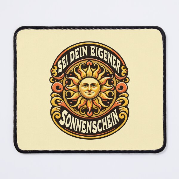 Item preview, Be Your Own Sunshine German Language Vintage Sun Inspirational Saying designed and sold by Bad Kitty Designz.