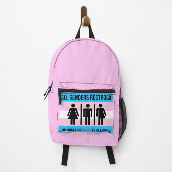 Item preview, All genders restroom no nuclear secrets allowed  designed and sold by Rachel the Artist .