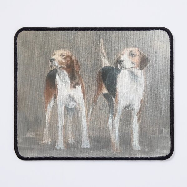 Item preview, English Foxhounds grey designed and sold by BethSaltArt.