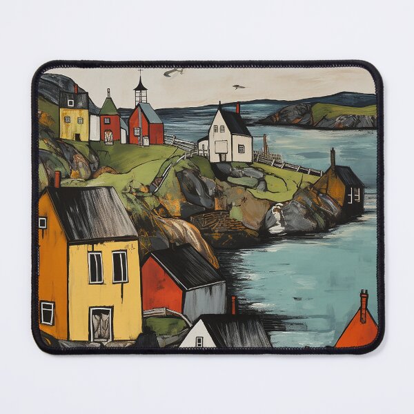 Item preview, Gaspe peninsula travel vintage colorful anime graphics designed and sold by wonderfulpark.