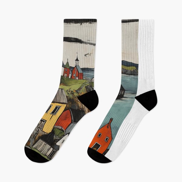 Item preview, Gaspe peninsula travel vintage colorful anime graphics designed and sold by wonderfulpark.