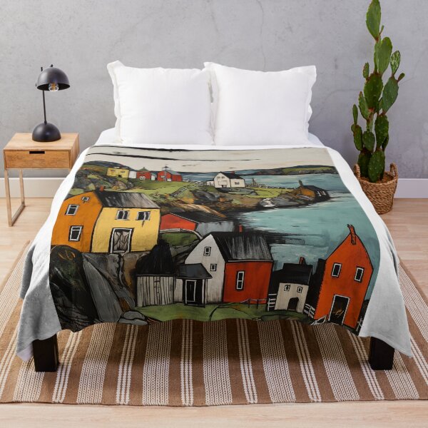 Item preview, Gaspe peninsula travel vintage colorful anime graphics designed and sold by wonderfulpark.