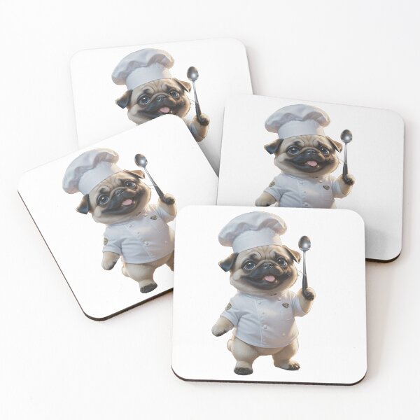 Item preview, Master chef pug dog designed and sold by GiwuArt777.