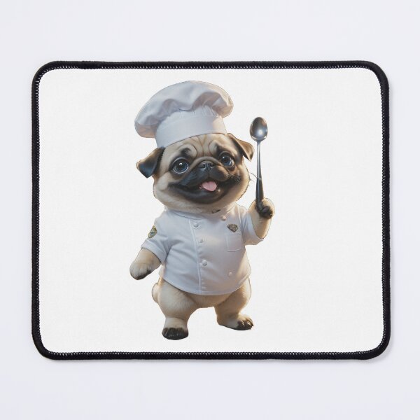 Item preview, Master chef pug dog designed and sold by GiwuArt777.
