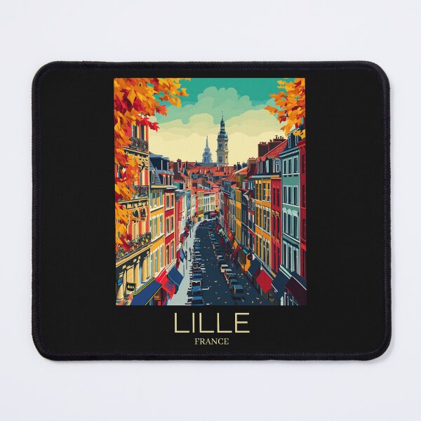 Item preview, A Pop Art Travel Print of Lille - France designed and sold by StudioRedKoala.
