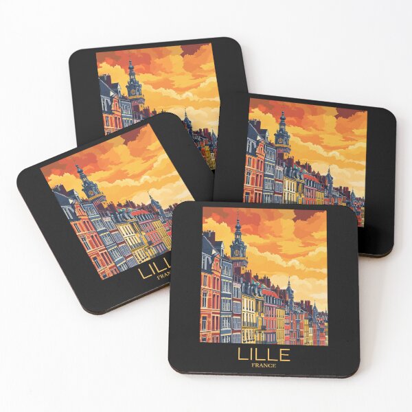 Item preview, A Pop Art Travel Print of Lille - France  designed and sold by StudioRedKoala.