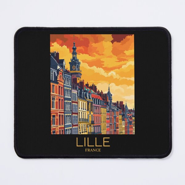 Item preview, A Pop Art Travel Print of Lille - France designed and sold by StudioRedKoala.