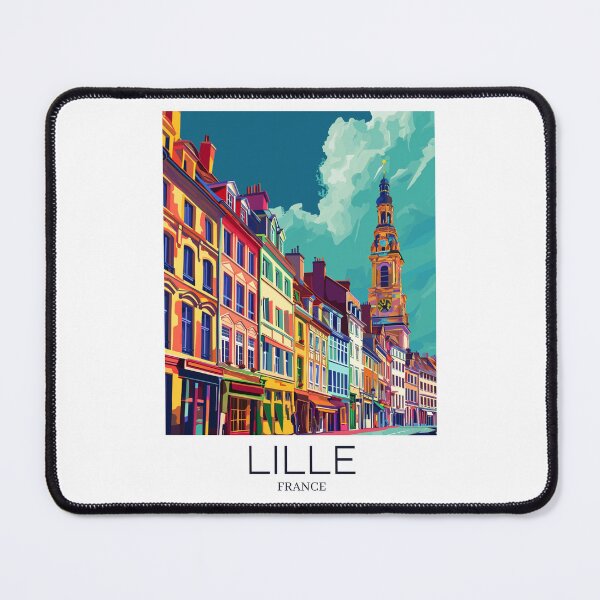 Item preview, A Pop Art Travel Print of Lille - France designed and sold by StudioRedKoala.