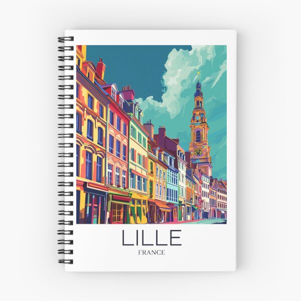 Item preview, A Pop Art Travel Print of Lille - France  designed and sold by StudioRedKoala.