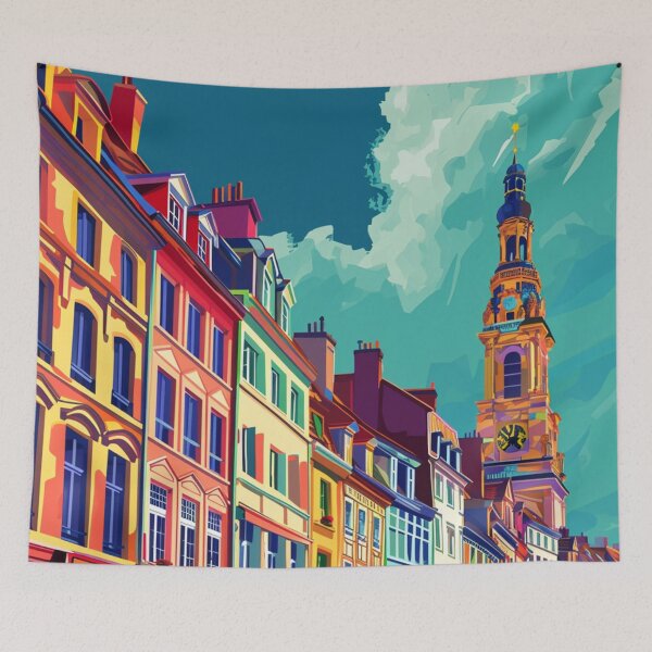 Item preview, A Pop Art Travel Print of Lille - France  designed and sold by StudioRedKoala.