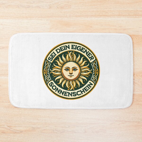 Item preview, Be Your Own Sunshine Vintage Sun German Language Inspirational Words  designed and sold by Bad Kitty Designz.