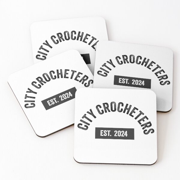 Item preview, City Crocheters Crochet Black Text designed and sold by ValeriesGallery.