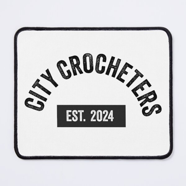 Item preview, City Crocheters Crochet Black Text designed and sold by ValeriesGallery.