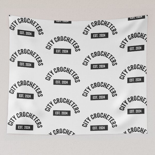 Item preview, City Crocheters Crochet Black Text designed and sold by ValeriesGallery.