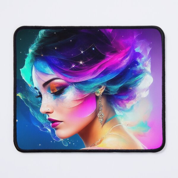 Item preview, Colorful Woman - Colorful Female Portrait designed and sold by Manos Ch.