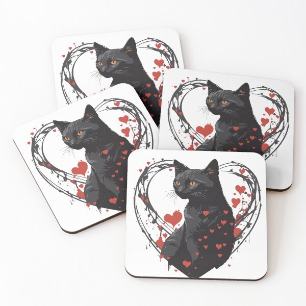 Item preview, Cat Heart Valentines Day designed and sold by Batiz.