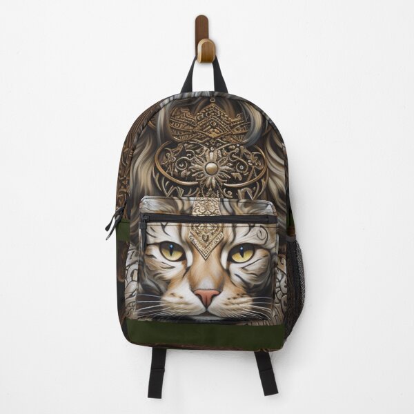 Item preview, Wise Celtic cat roams, reflecting ancient mystique with enigmatic eyes. designed and sold by WHITI_MANAWA.