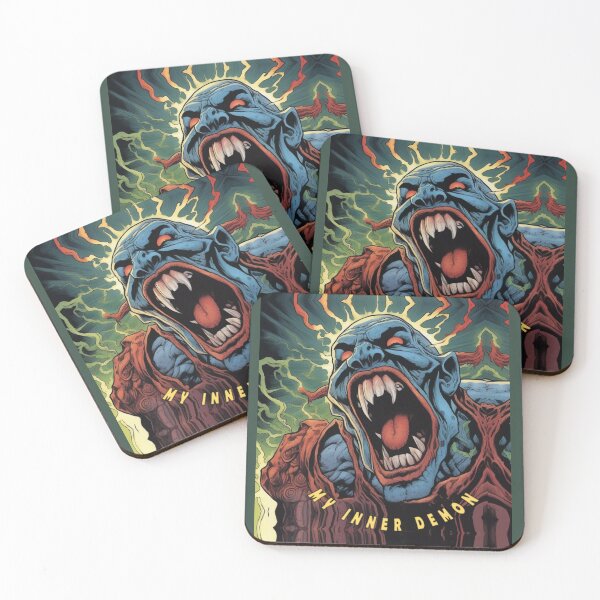 Item preview, My inner demon screams shrill and horror designed and sold by JaroDesign2023.