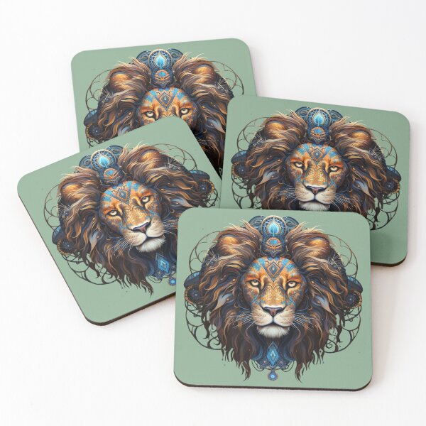 Item preview, Mandala style lion designed and sold by SkillnBrush.