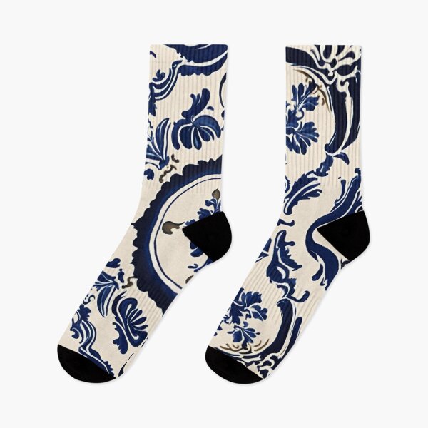 Item preview, Porcelain Blue Floral Azulejo designed and sold by ArDecoS.