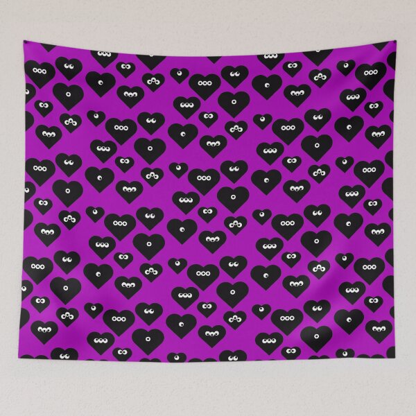 Item preview, Monster Hearts in Black (Poppin' Purple) designed and sold by BLAAAAASK.
