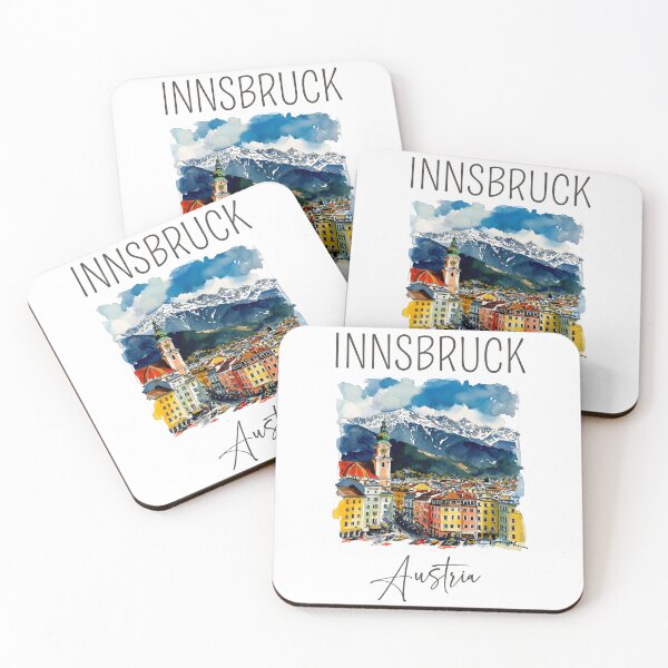 Item preview, Watercolor Design of Innsbruck - Austria designed and sold by Sketch-Shack.