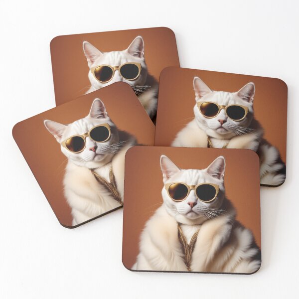 Item preview, Anthropomorphic Cat Collection - Domestic Shorthair #75 White Cat designed and sold by elektronen.
