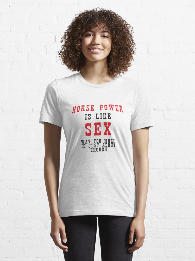 Alternate view of Horse Power Essential T-Shirt