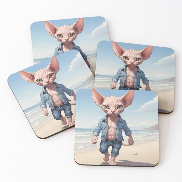 Item preview, Beachside Swagger: Feline Edition designed and sold by vk09.